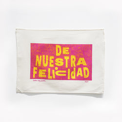 Nadia Hernández: De nuestra felicidad artist tea towel